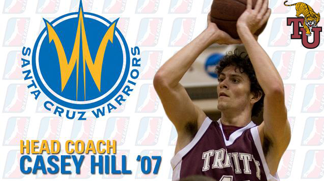 Former Trinity Standout Casey Hill Named Head Coach of NBA D-League Santa Cruz