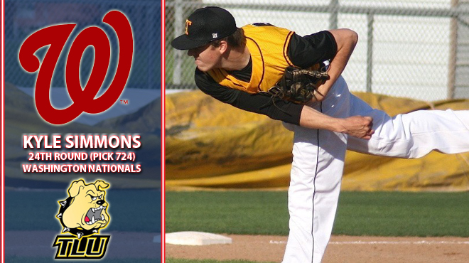 TLU's Simmons Selected in 24th Round by Washington Nationals in MLB Draft