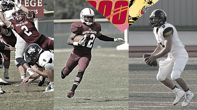 TLU's White, Austin's Hoye and Hodge Named SCAC Football Players of the Week