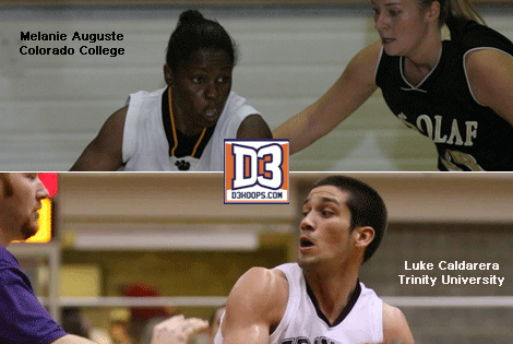 Colorado's Auguste; Trinity's Caldarera named to D3hoops.com National Team of the Week