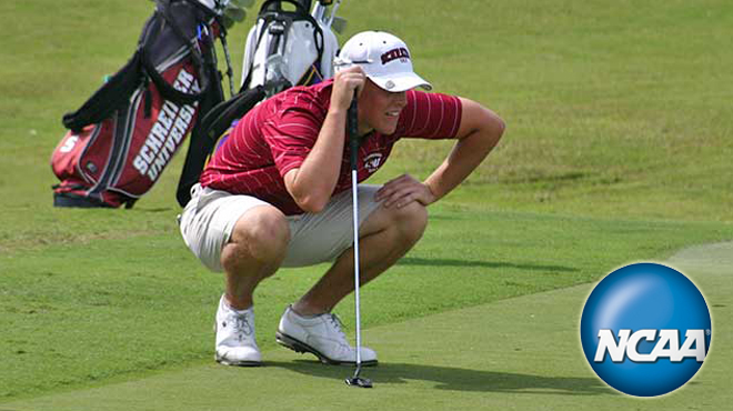 Schreiner Leads NCAA Championship After Round One; Southwestern 13th