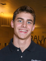 Josh Baugh, DePauw University, Men's Swimming