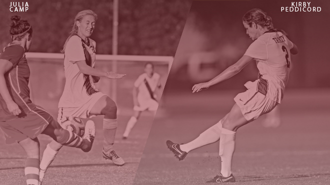 Trinity's Camp, Peddicord Named SCAC Women's Soccer Players of the Week