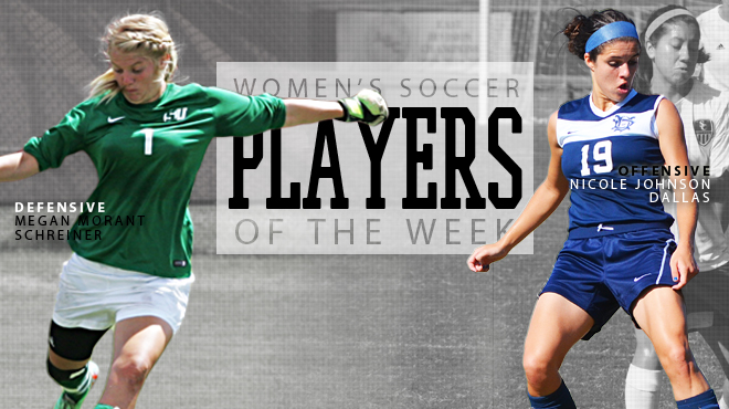 Dallas' Johnson; Schreiner's Morant Earn SCAC Women's Soccer Players of the Week