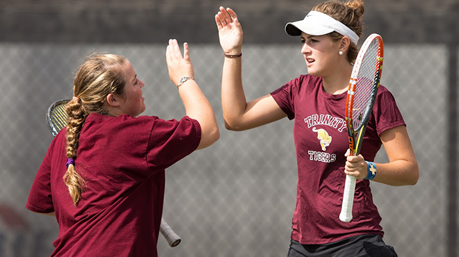 Trinity's Southwick, Lutz Win Regional Doubles Title