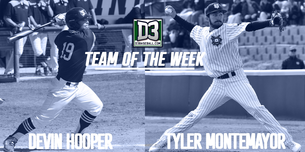 Schreiner's Hooper, Dallas' Montemayor Named to D3baseball.com Team of the Week