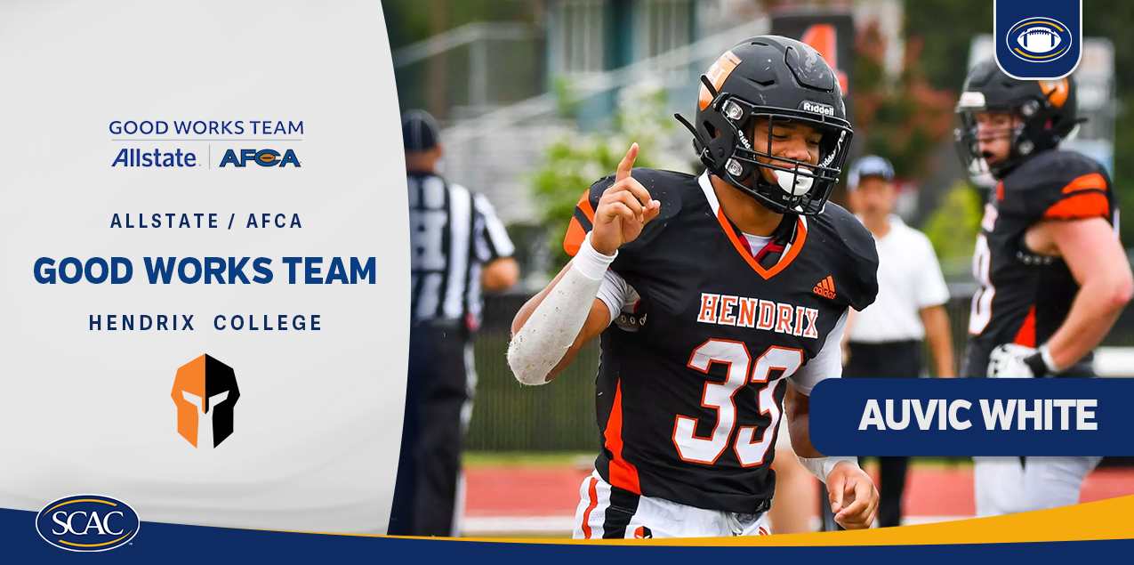 Hendrix's White Named to 2025 Allstate AFCA Good Works Team