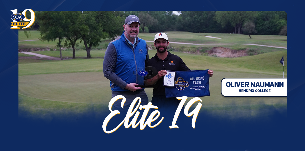 Hendrix's Naumann Earns SCAC Men's Golf Elite 19 Award