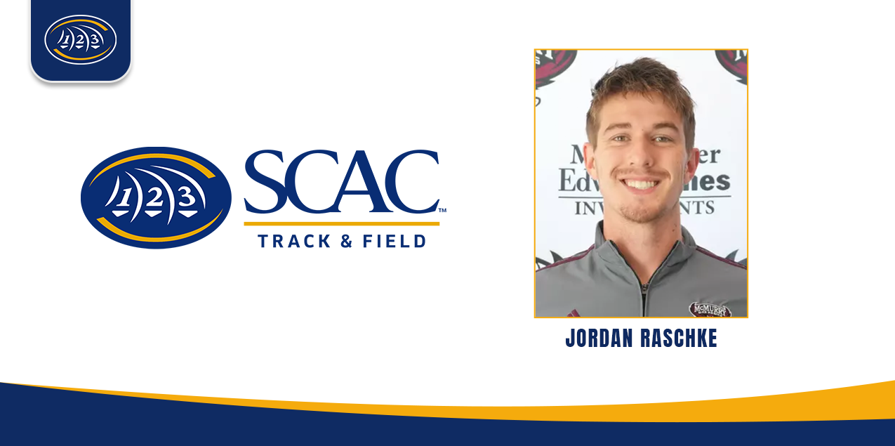 Jordan Raschke, McMurry University, Men's Co-Field Athlete of the Week (Week 7)
