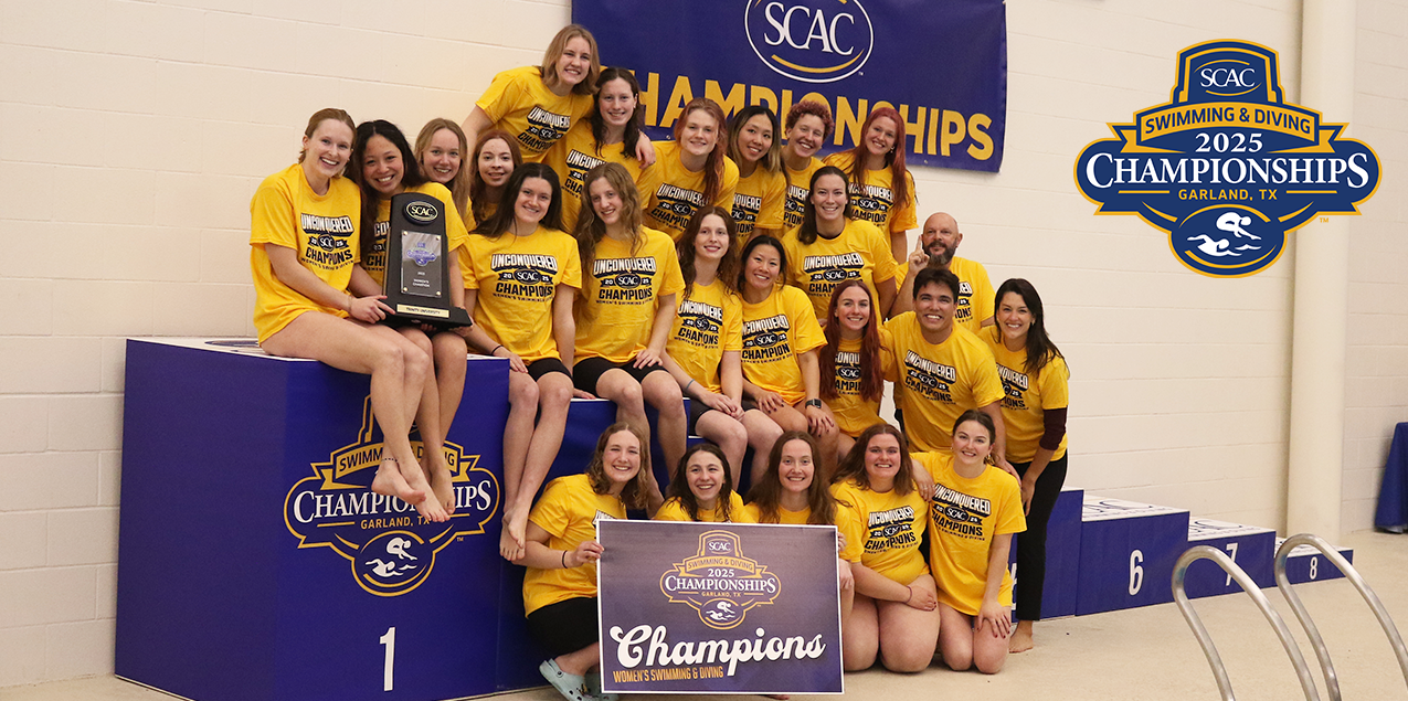 Trinity Secures 22nd Consecutive SCAC Women's Swimming & Diving Championship