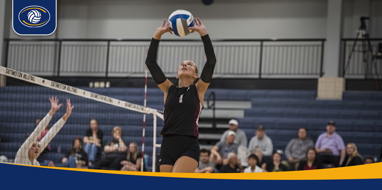 Harlie Gallaspy, Schreiner University, Setter of the Week (Week 8)